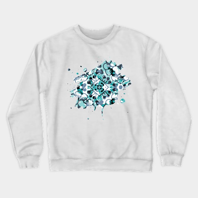 Blue Blossom Crewneck Sweatshirt by Kumikoo